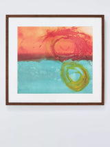 John Lewis John Lewis Susan McDonald 'Seduction III' Framed Print in Blue/Red, 57 x 62.5cm- Buy online at McGrocer