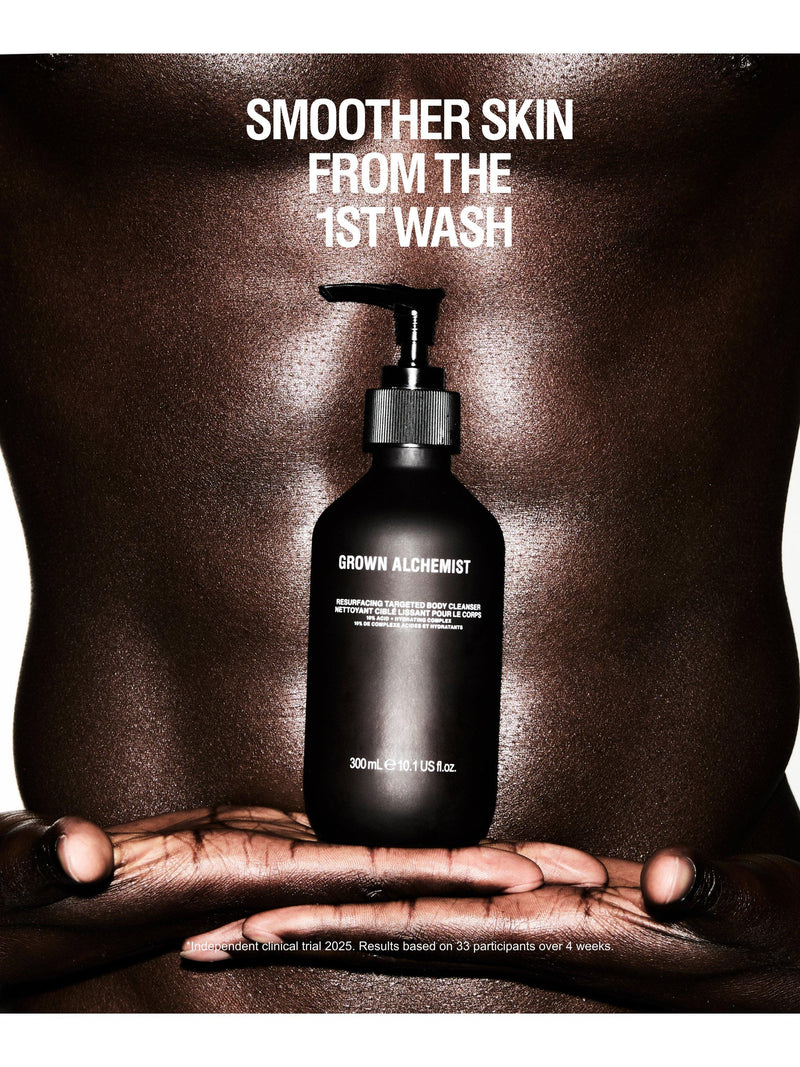 Grown Alchemist Resurfacing Body Cleanser 300ml, imported from the UK
