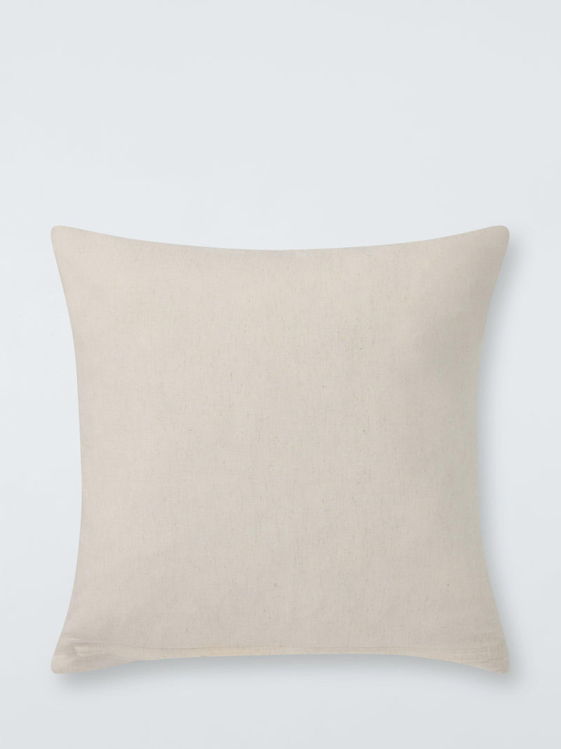 John Lewis cushion khaki green embroidered lemur 50x50cm, imported from the UK