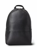John Lewis Charles Tyrwhitt Grain Leather Backpack, Black- Buy online at McGrocer
