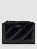 Mango diagonal quilted purse black small, imported from the UK