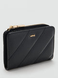 Mango diagonal quilted purse black small, imported from the UK