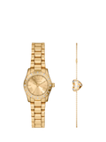Michael Kors gold-tone watch set with pavé bracelet, UK version