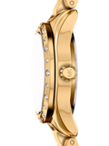 Michael Kors gold-tone watch set with pavé bracelet, UK version