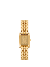 John Lewis Michael Kors Women's Essex Tank Link Strap Watch, Gold- Buy online at McGrocer