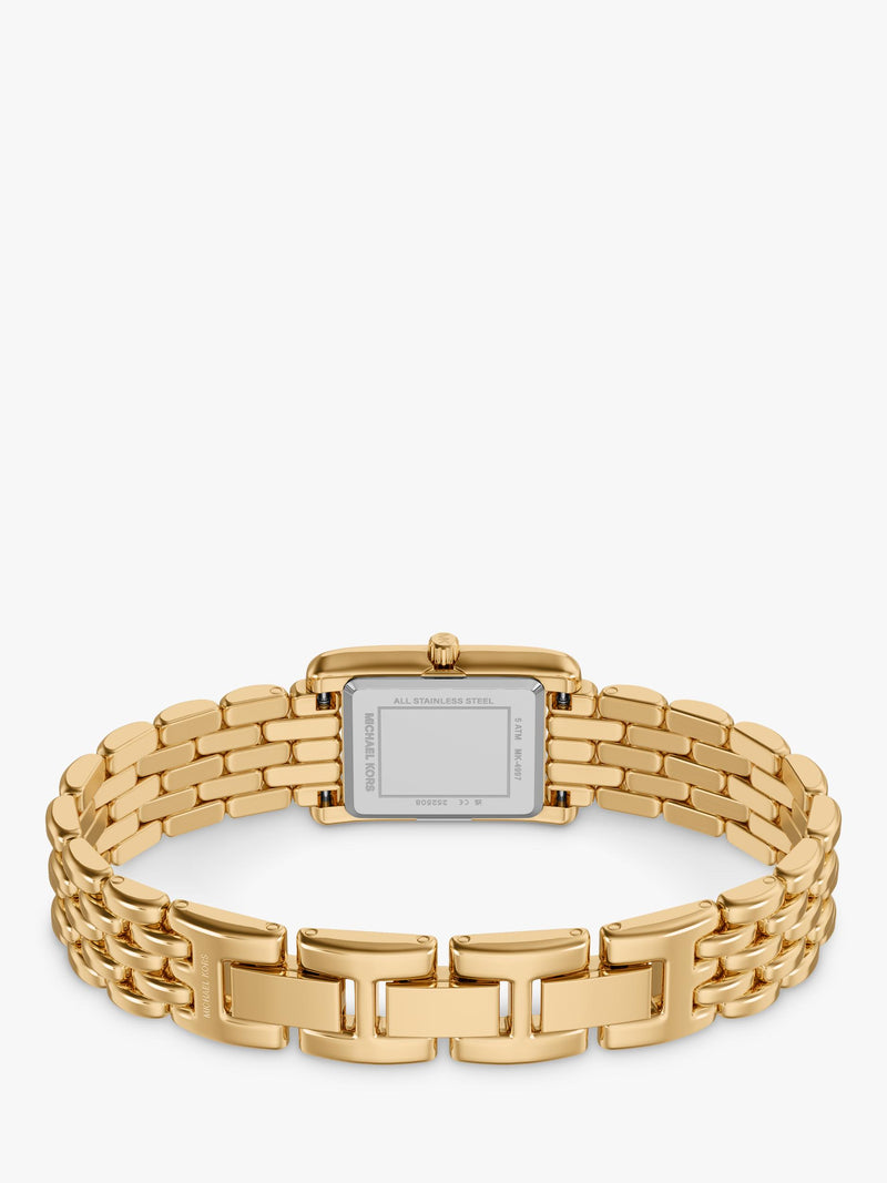 Michael Kors gold-tone Essex Tank watch, UK version