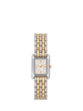 Michael Kors Essex Tank two-tone watch with link bracelet, UK version