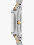 Michael Kors Essex Tank two-tone watch with link bracelet, UK version