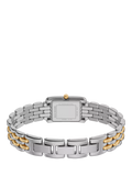 Michael Kors Essex Tank two-tone watch with link bracelet, UK version