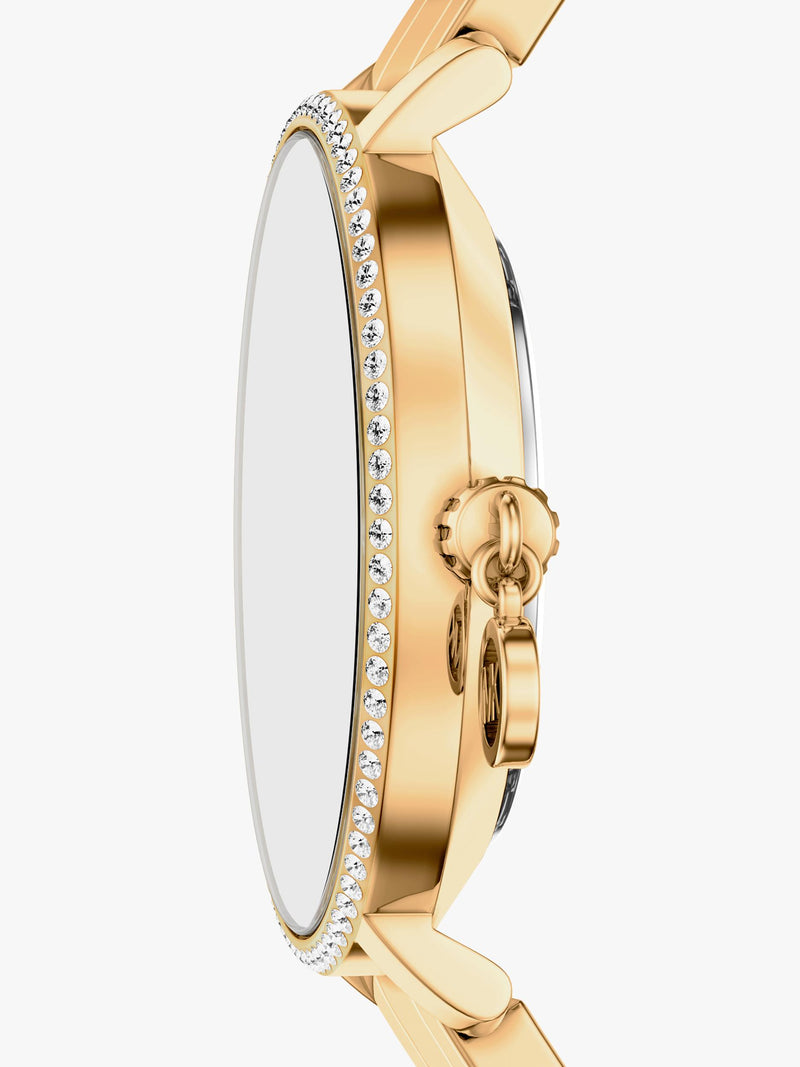 Michael Kors charm bracelet strap watch gold 32mm, UK version