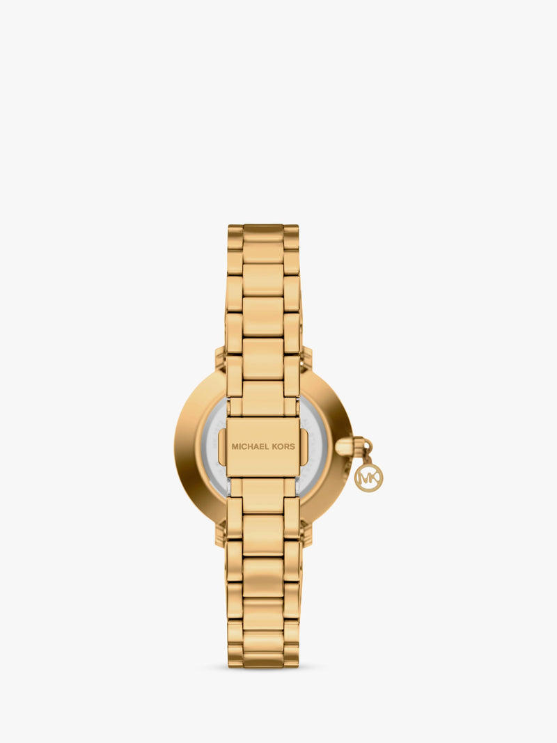 Michael Kors charm bracelet strap watch gold 32mm, UK version