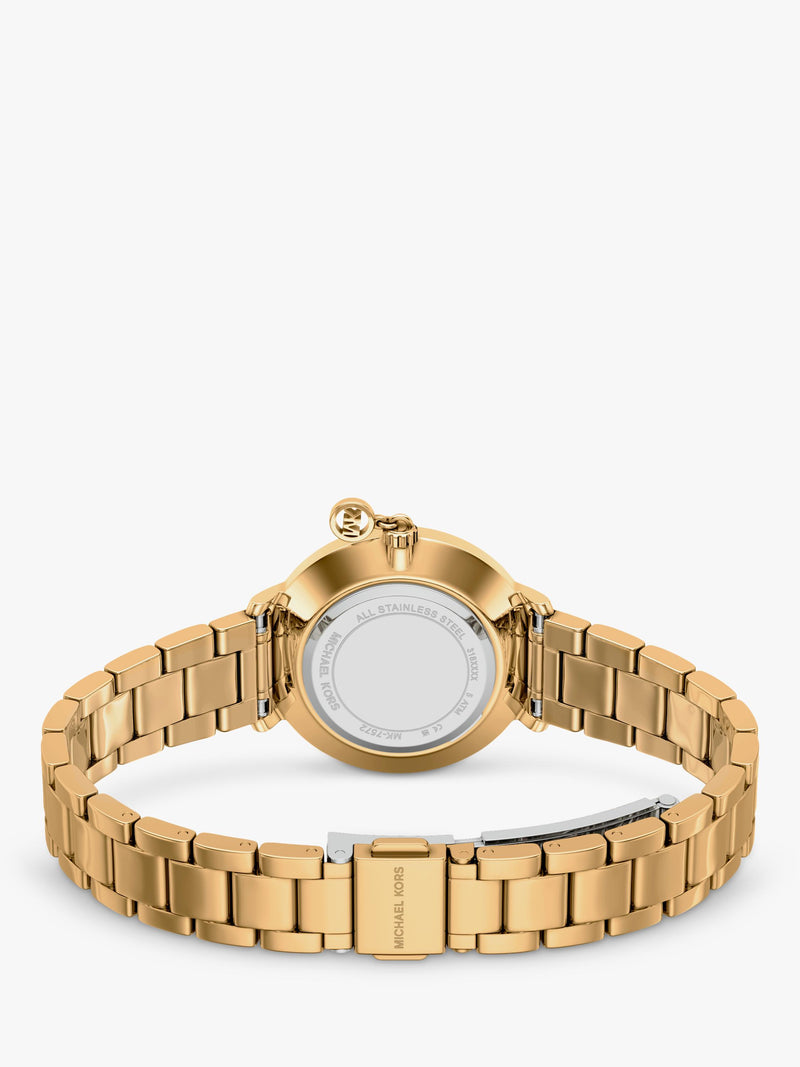 Michael Kors charm bracelet strap watch gold 32mm, UK version