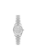 John Lewis Michael Kors Women's Petite Lexington Pave Bracelet Watch, Silver- Buy online at McGrocer