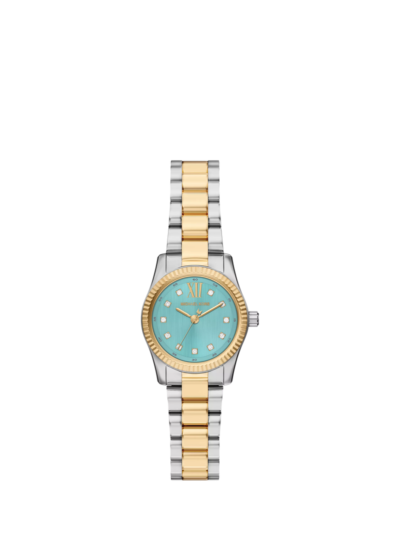 Michael Kors women's Petite Lexington two-tone watch, imported from the UK