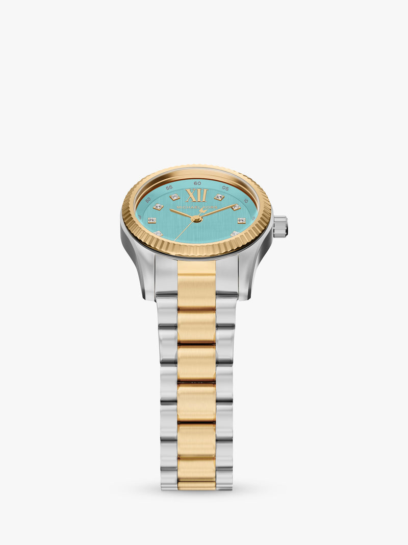 Michael Kors women's Petite Lexington two-tone watch, imported from the UK