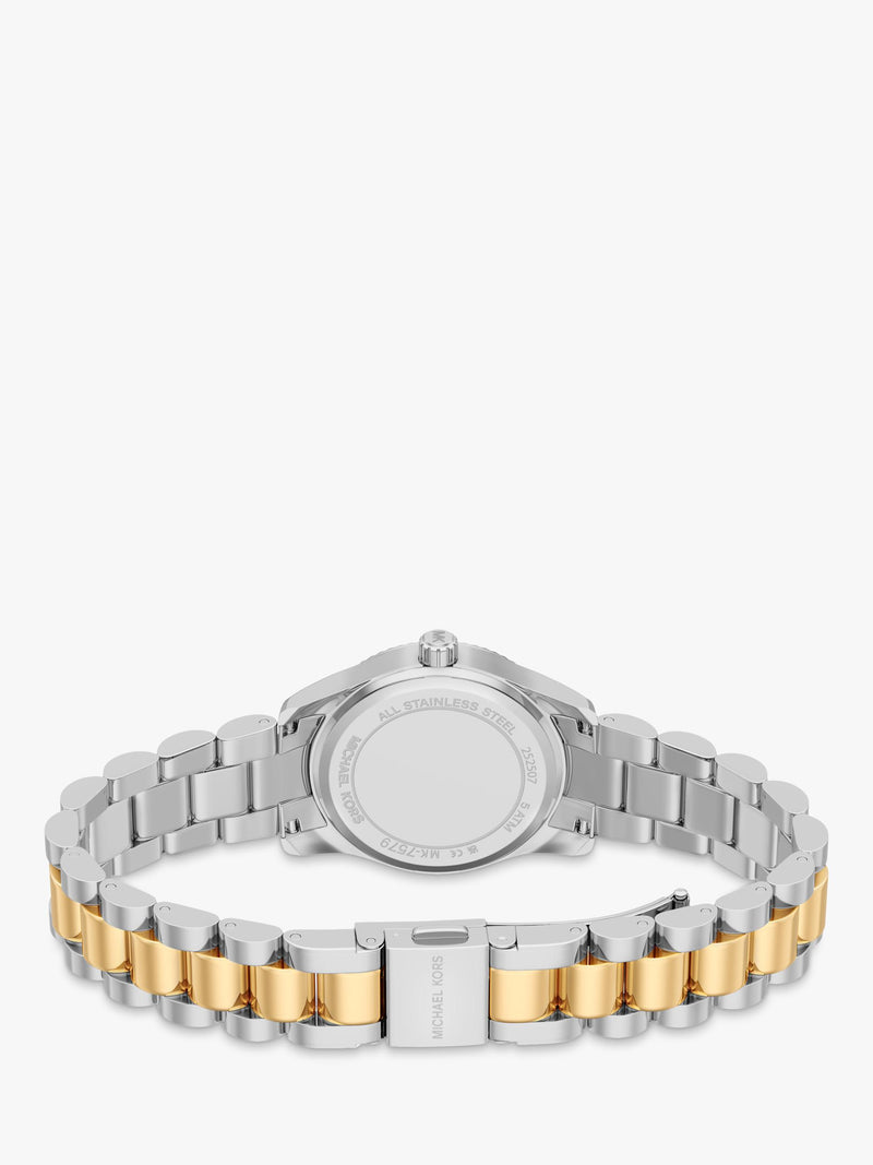 Michael Kors women's Petite Lexington two-tone watch, imported from the UK