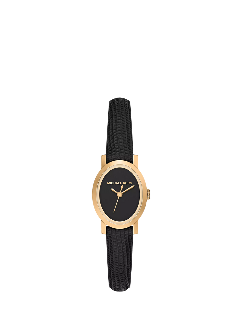 Michael Kors Maude women's oval leather watch - British product