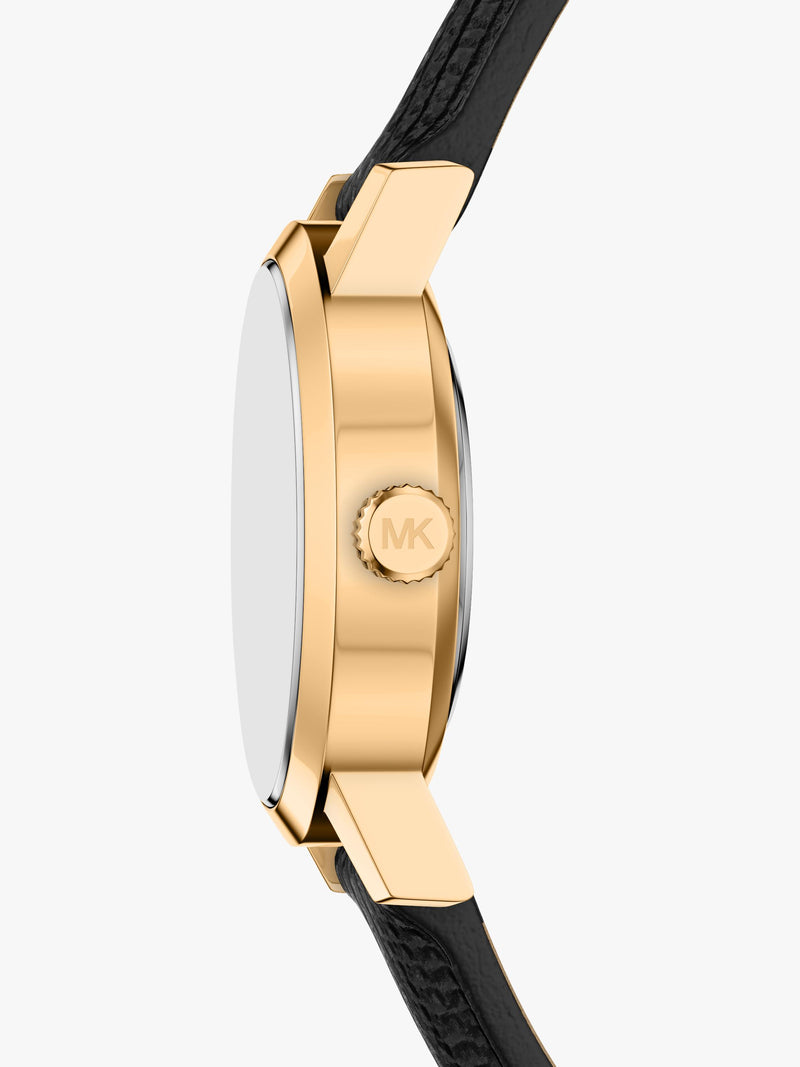 Michael Kors Maude women's oval leather watch - British product
