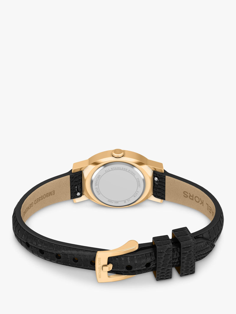 Michael Kors Maude women's oval leather watch - British product
