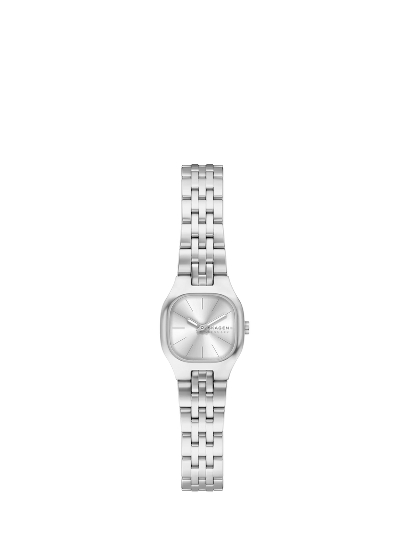 Skagen women's silver sunray dial watch, imported from the UK