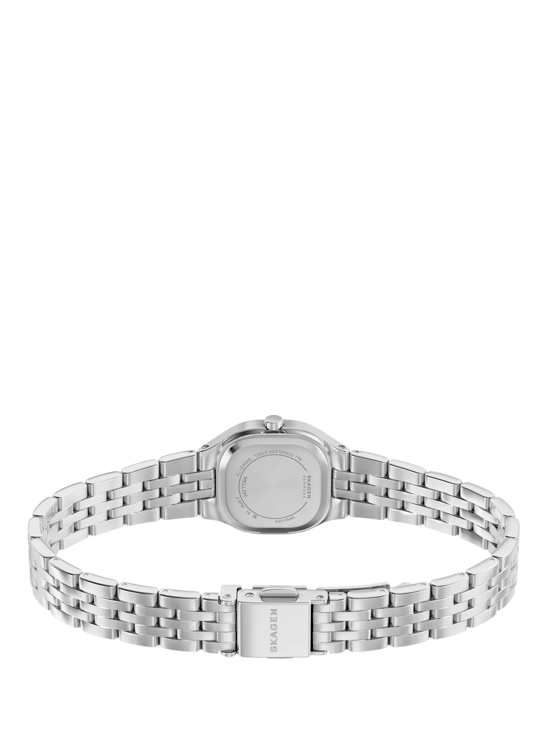 Skagen women's silver sunray dial watch, imported from the UK