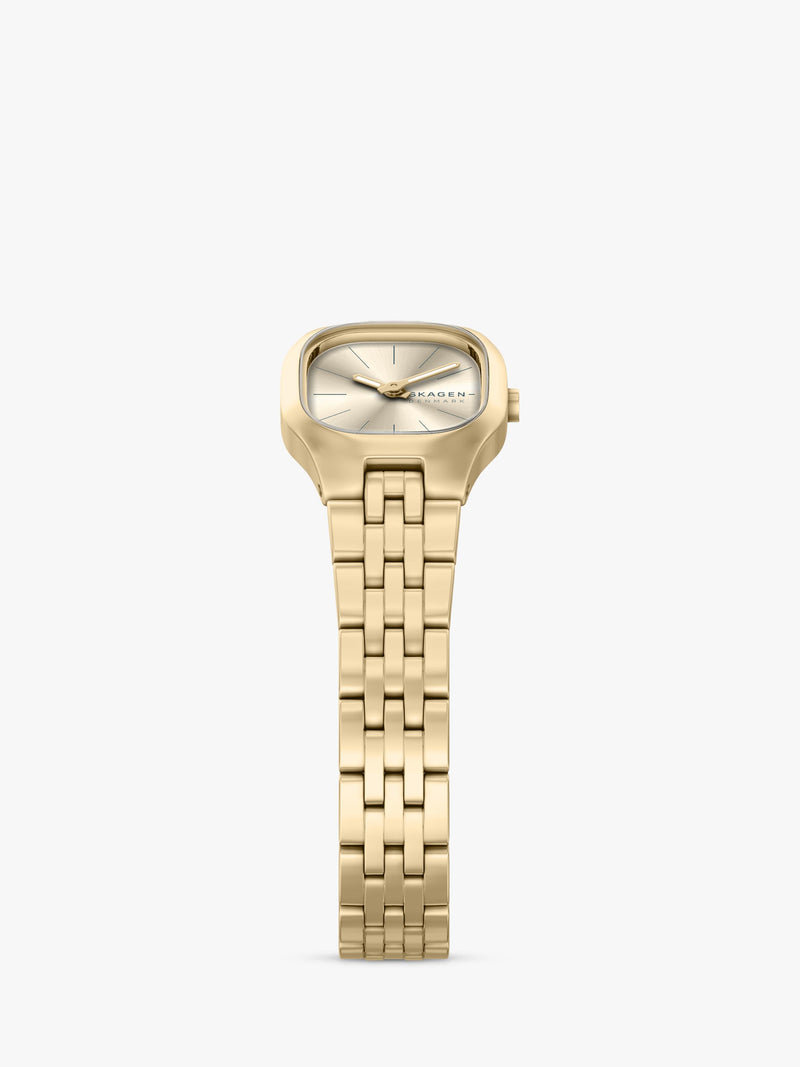 Skagen SKW3177 women's gold watch sunray dial stainless steel bracelet - British product