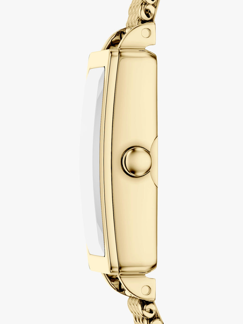 Skagen women's gold rectangular watch (British brand)