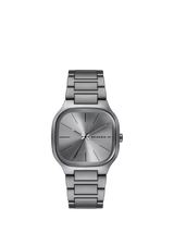 John Lewis Skagen Men's Mellem Three-Hand Bracelet Strap Watch, Gunmetal- Buy online at McGrocer
