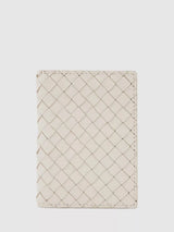 John Lewis Reiss Floyd Woven Leather Bifold Card Holder Off White- Buy online at McGrocer