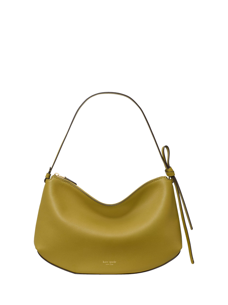kate spade Loop Large Leather Shoulder Bag Laurel Leaf, imported from the UK