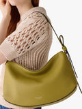 kate spade Loop Large Leather Shoulder Bag Laurel Leaf, imported from the UK
