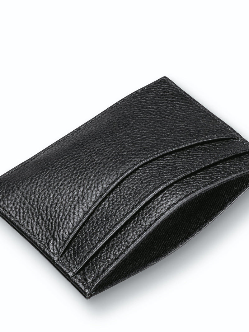 Charles Tyrwhitt leather card holder black, imported from the UK