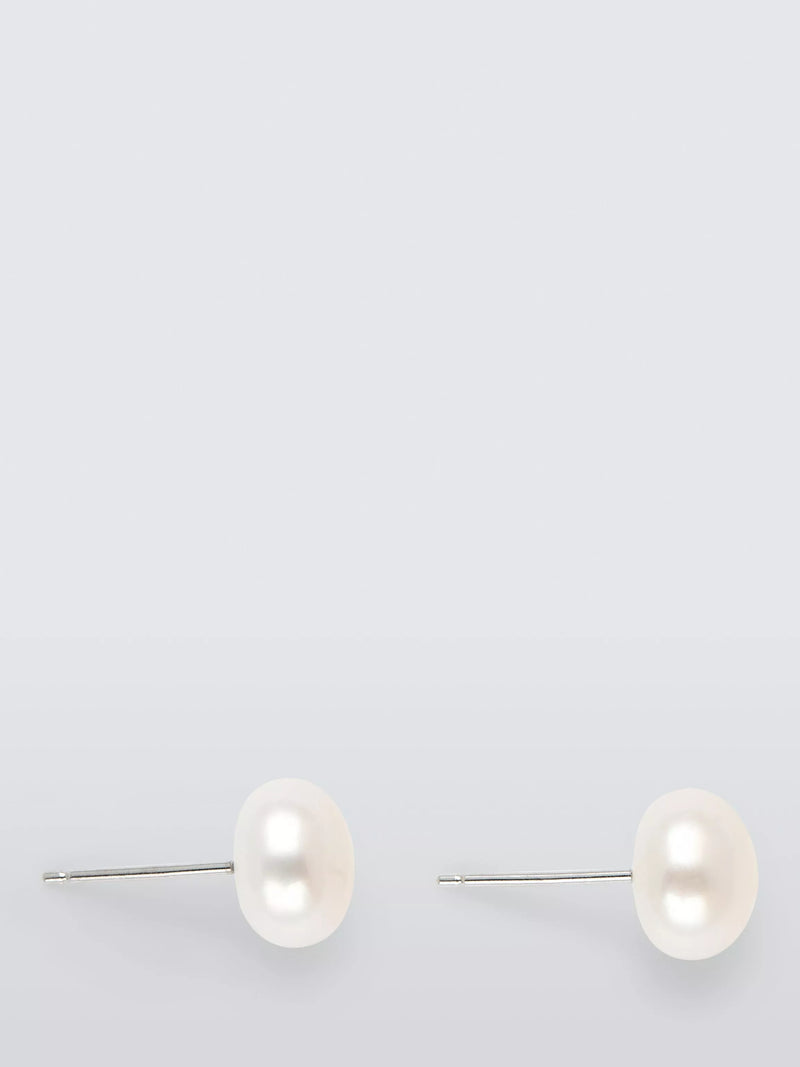 Lido stud earrings freshwater pearl 9-10mm - British product