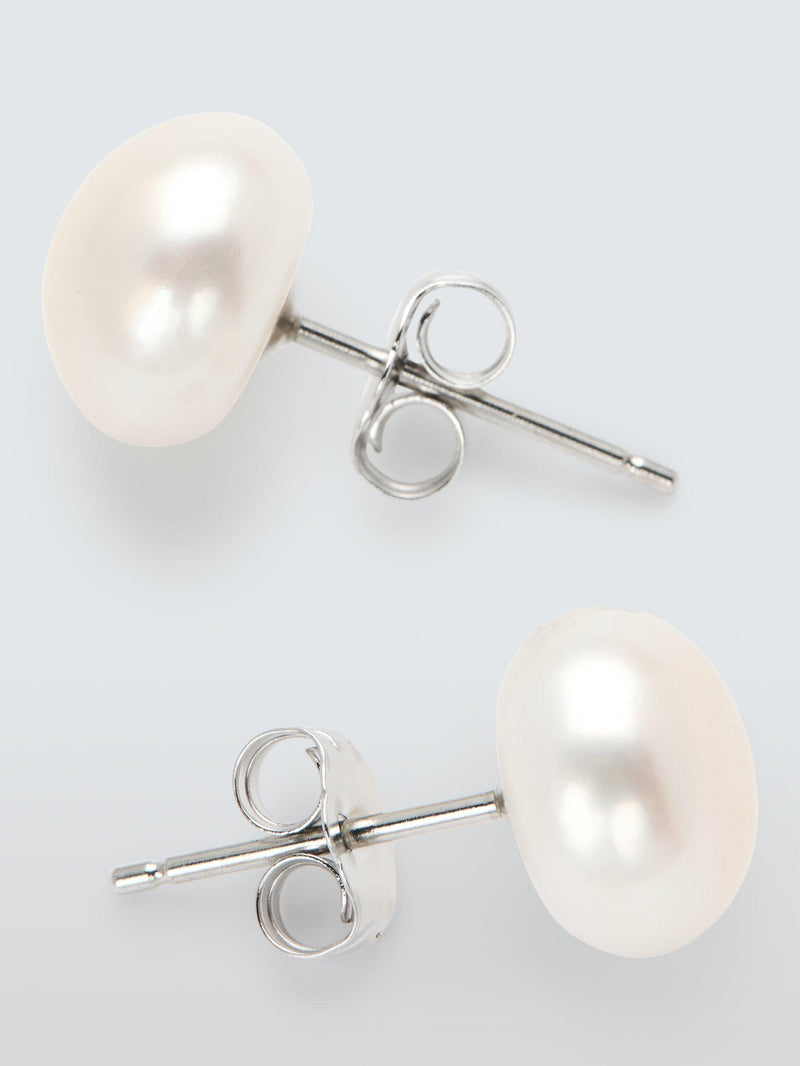 Lido stud earrings freshwater pearl 9-10mm - British product