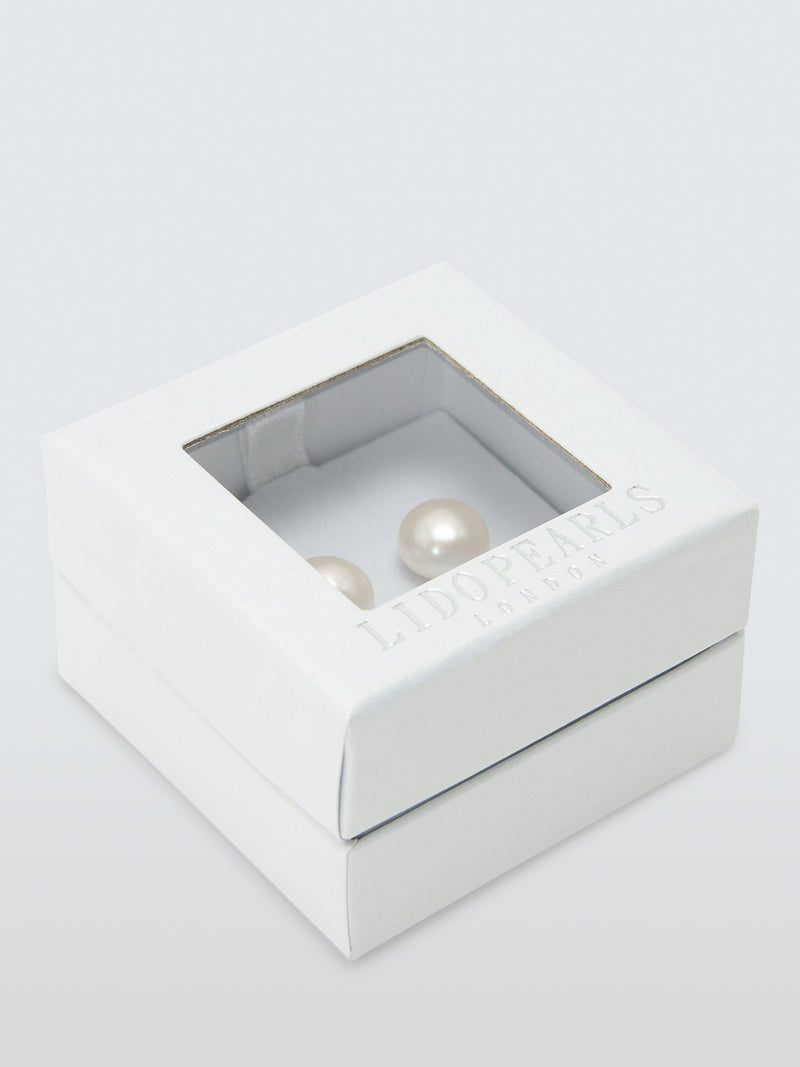 Lido stud earrings freshwater pearl 9-10mm - British product