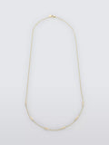 Lido freshwater pearl necklace gold plated sterling silver 60cm, UK version