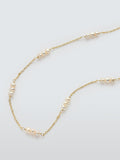 Lido freshwater pearl necklace gold plated sterling silver 60cm, UK version
