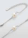 Lido delicate pearl bracelet silver, imported from the UK