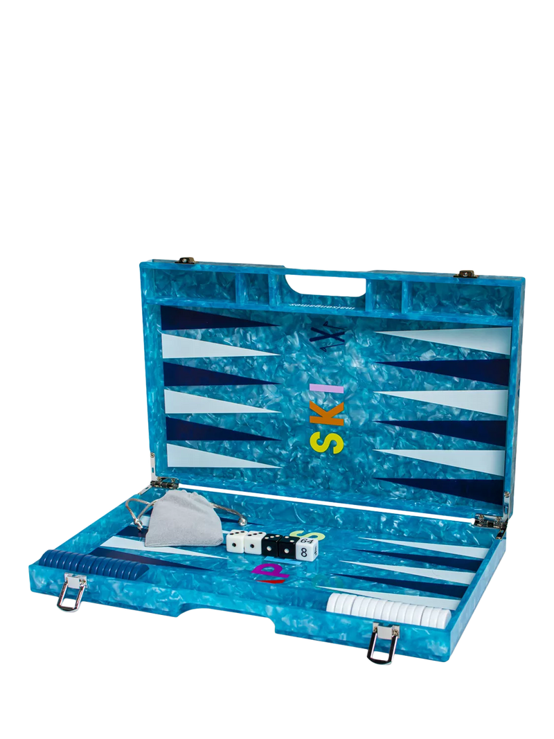 MaisonGames Apres Ski backgammon set acrylic - British product
