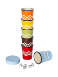 MaisonGames Leather Perudo Set colourful dice cups, UK version