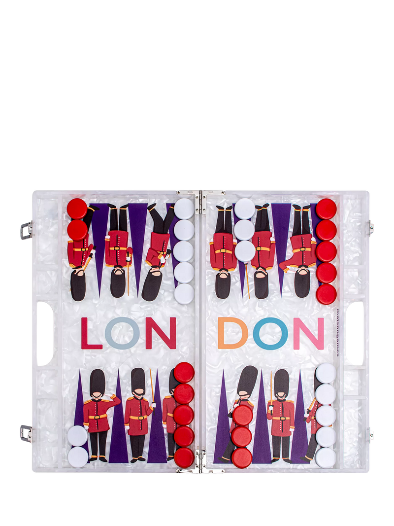 MaisonGames London backgammon set for two players, UK version