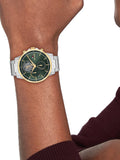 Tommy Hilfiger chronograph watch green dial silver bracelet (British brand)