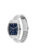 Tommy Hilfiger men's rectangular watch stainless steel navy dial - British product