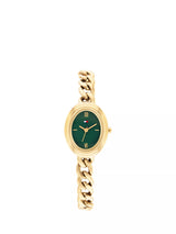 John Lewis Tommy Hilfiger Women's Oval Chain Bracelet Watch, Gold- Buy online at McGrocer