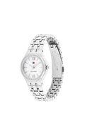 Tommy Hilfiger women's 25mm round silver bracelet watch (British brand)