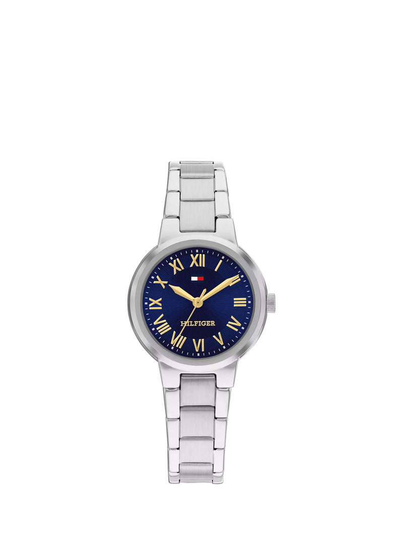 Tommy Hilfiger women's silver watch 28mm navy dial, UK version
