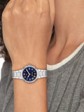 Tommy Hilfiger women's silver watch 28mm navy dial, UK version