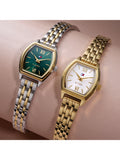 Tommy Hilfiger women's rectangular watch bi-colour bracelet strap, UK version
