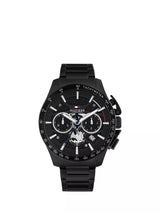 John Lewis Tommy Hilfiger Men's Round Chronograph Bracelet Strap Watch Black- Buy online at McGrocer