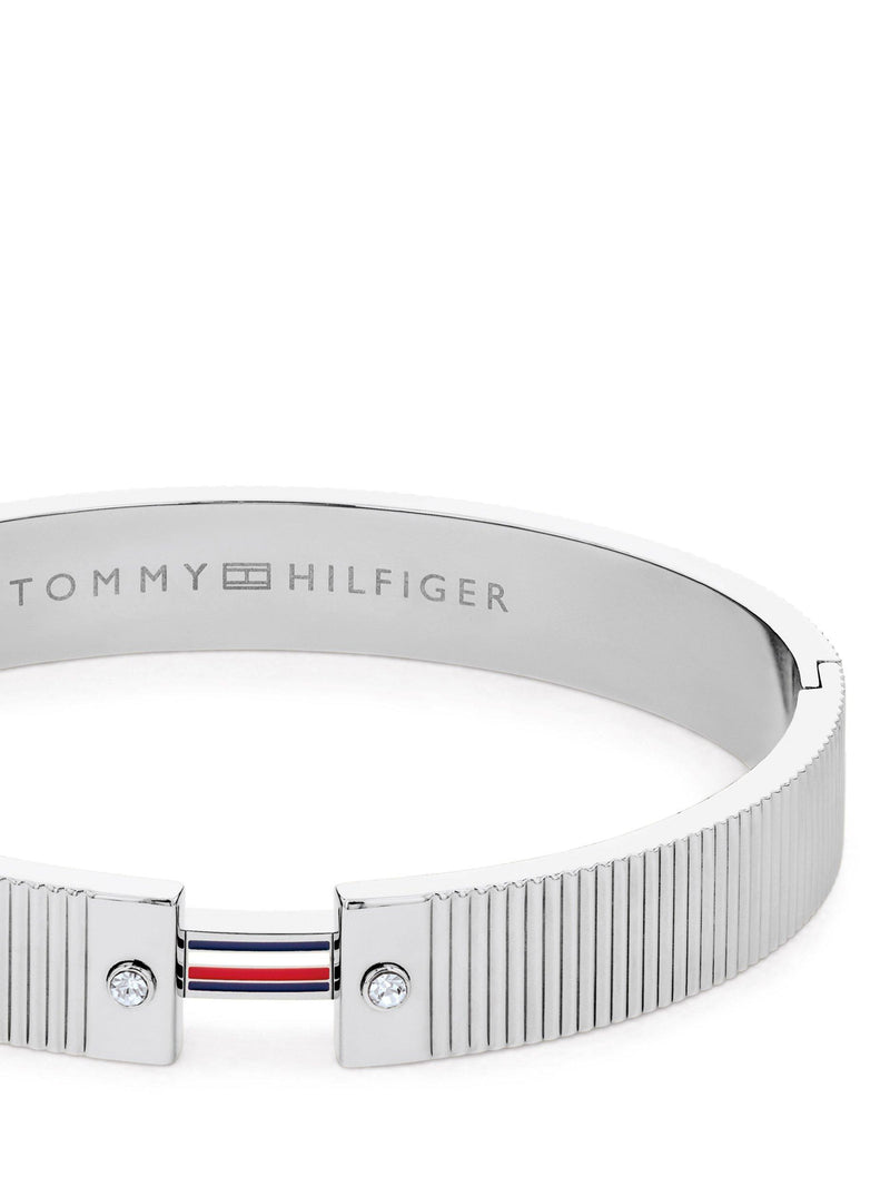 Tommy Hilfiger silver crystal bracelet 10mm, imported from the UK